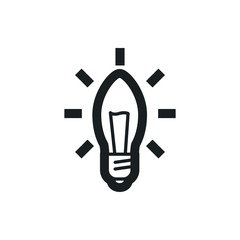 light bulb vector icon