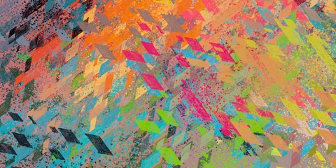 Brush painting. Artistic canvas. Oil art. 2d illustration. Texture backdrop. Creative chaos structure element.