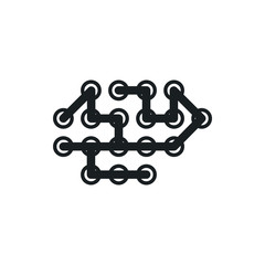 neural network vector icon