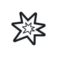 Fototapeta premium bang vector icon