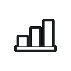 growth graph vector icon