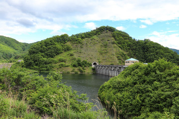 塩川ダムとみずがき湖（長野県北杜市）,lake mizugaki,hokuto city,yamanashi,japan