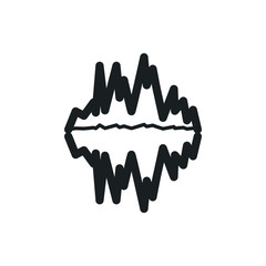 sound graph vector icon