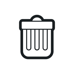 trash bin vector icon