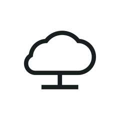 cloud network vector icon