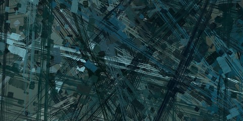 Modern art. Artistic brush. Oil painting. 2d illustration. Texture backdrop. Creative chaos structure element.