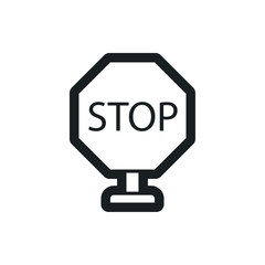 stop vector icon