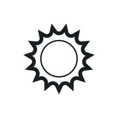 sun vector icon