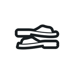 flip-flops vector icon
