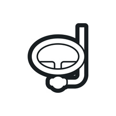 diving mask vector icon