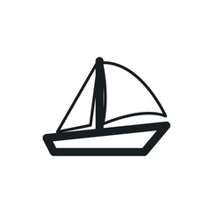 sailboat vector icon