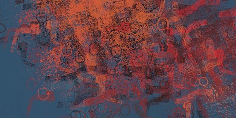 Modern art. Artistic brush. Oil painting. 2d illustration. Texture backdrop. Creative chaos structure element.