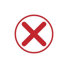 Obraz premium Quality control related vector icon. Fail - Vector