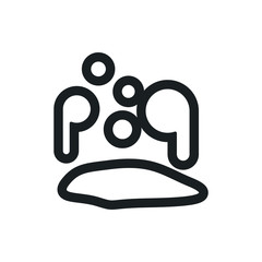 pool of blood vector icon