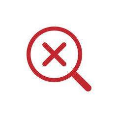 Quality control related vector icon. Fail - Vector