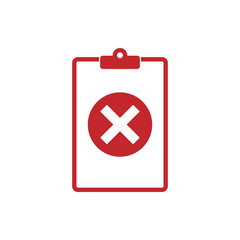 Quality control related vector icon. Fail - Vector