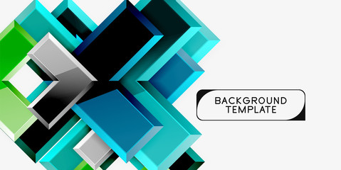 Glossy arrows geometric background