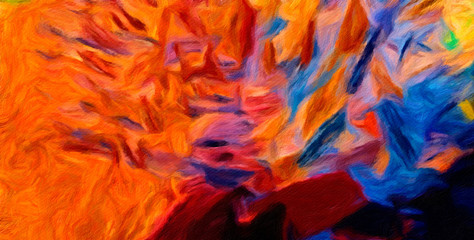 Colorful drawing abstract texture background in contemporary style, mixed media painting design backdrop, template for creating and decoration printable products as flyers, banners and web graphic