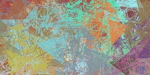 Crazy sketch random pattern. Creative chaos and variety structure. Modern art drawing painting. 2d illustration. Digital texture wallpaper. Artistic sketch draw backdrop material. 