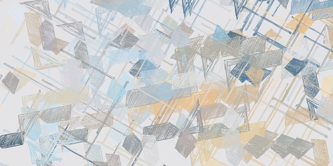 Crazy sketch random pattern. Creative chaos and variety structure. Modern art drawing painting. 2d illustration. Digital texture wallpaper. Artistic sketch draw backdrop material. 