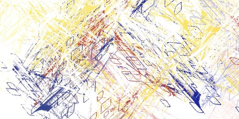 Crazy sketch random pattern. Creative chaos and variety structure. Modern art drawing painting. 2d illustration. Digital texture wallpaper. Artistic sketch draw backdrop material. 