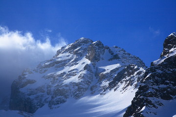 Caucasus. Ossetia. Digory gorge. Mount Taymazi.