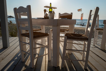Griechische Taverne auf Naxos Kykladen