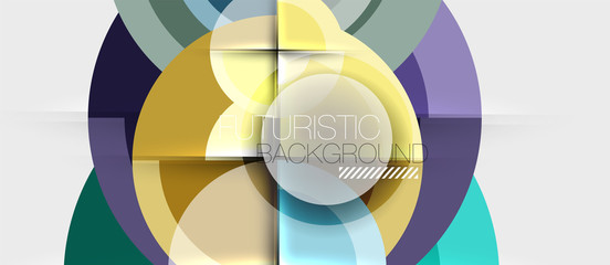 Geometric design abstract background - circles