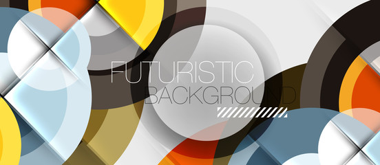 Fototapeta premium Circular geometrical design template