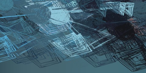 Obraz premium Poster oil painting element. 2d illustration. Texture backdrop. Creative chaos structure.