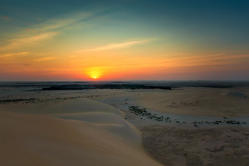 Beautiful Sunrise in Dammam Saudi Arabia Desert