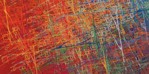 Poster oil painting element. 2d illustration. Texture backdrop. Creative chaos structure.