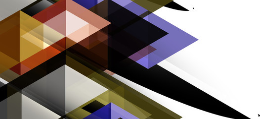 Colorful repeating triangles modern geometric in contemporary style on white background. Abstract geometric shape. Modern stylish texture