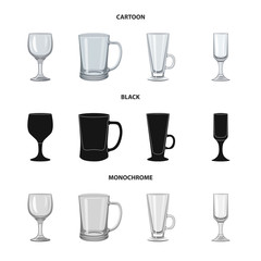 Isolated object of form and celebration logo. Set of form and volume stock symbol for web.