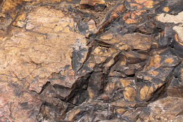 texture of the natural rock close up