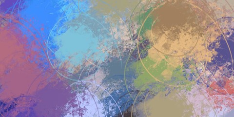 Modern art. Artistic brush. Oil painting. 2d illustration. Texture backdrop. Creative chaos structure element.