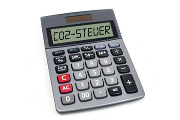 Taschenrechner mit CO2 Steuer