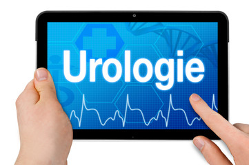 Tablet mit Touchscreen und Urologie