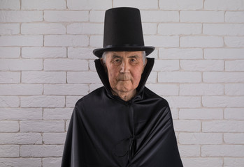 portrait of an old medieval vampire, portrait of dracula