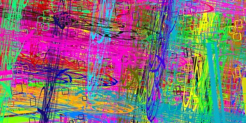 Modern art. Artistic brush. Oil painting. 2d illustration. Texture backdrop. Creative chaos structure element.