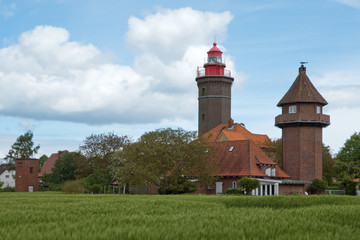 hist. Leucht- und Beobachtungsturm von Daheshöved auf der Insel Fehmarn (Ostsee)