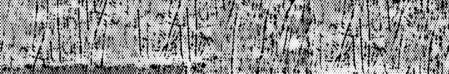 Grunge background black and white. The texture is abstract monochrome. Vector pattern of spots, scratches, lines, dots.