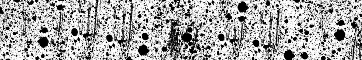 Grunge background black and white. The texture is abstract monochrome. Vector pattern of spots, scratches, lines, dots.
