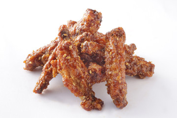 鳥の胡麻和えピリ辛のチキンバー