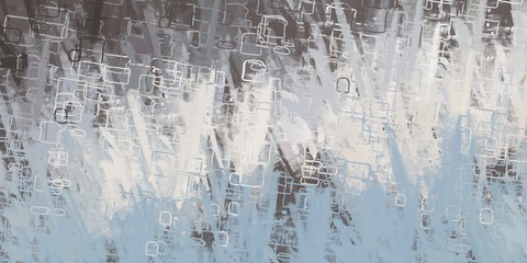 Retro style oil drawing. 2d illustration. Texture backdrop painting. Creative chaos structure element.