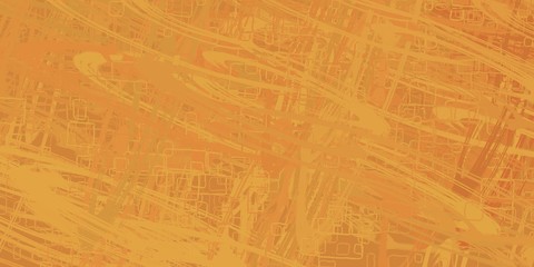 Fototapeta premium Retro style oil drawing. 2d illustration. Texture backdrop painting. Creative chaos structure element.