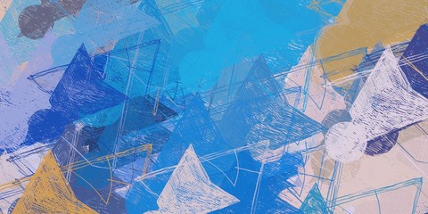 Art wallpaper. Digital canvas. 2d illustration. Texture backdrop painting. Creative chaos structure element.