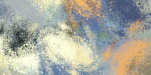 Art wallpaper. Digital canvas. 2d illustration. Texture backdrop painting. Creative chaos structure element.