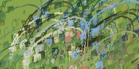 Art wallpaper. Digital canvas. 2d illustration. Texture backdrop painting. Creative chaos structure element.