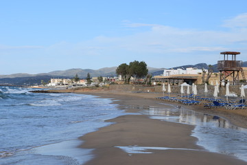 Beach holiday on the Greek island of Crete
